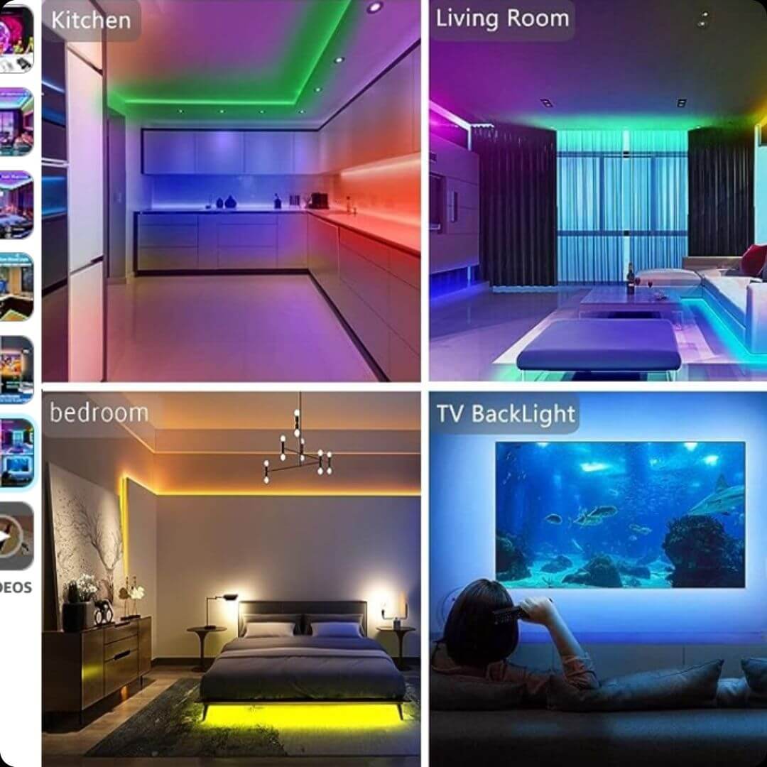 CINTA LED RGB 5 METROS SENCILLA + PROMO 🔥 + ENVIO GRATIS 📦