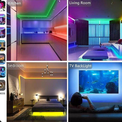 CINTA LED RGB 5 METROS SENCILLA + PROMO 🔥 + ENVIO GRATIS 📦