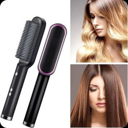 GlamourWave™ - Cepillo Alisador 2 en 1