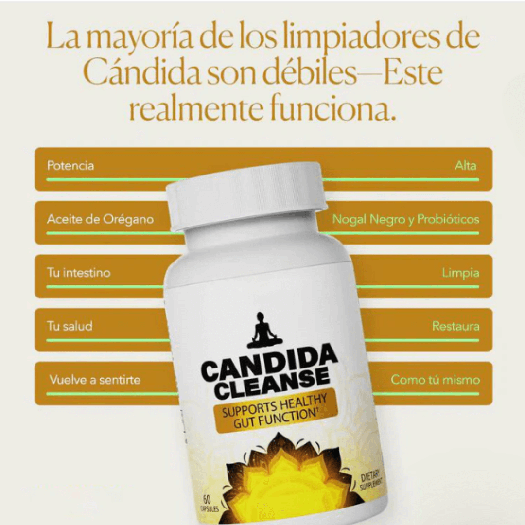 Candida Cleanse® Cápsulas que reducen antojos, hinchazón y fatiga