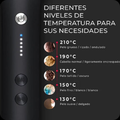 GlamourWave™ - Cepillo Alisador 2 en 1