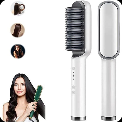 GlamourWave™ - Cepillo Alisador 2 en 1