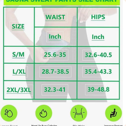 SlimHeat Pro™ Pantalones de Sauna de Neopreno para Mujer