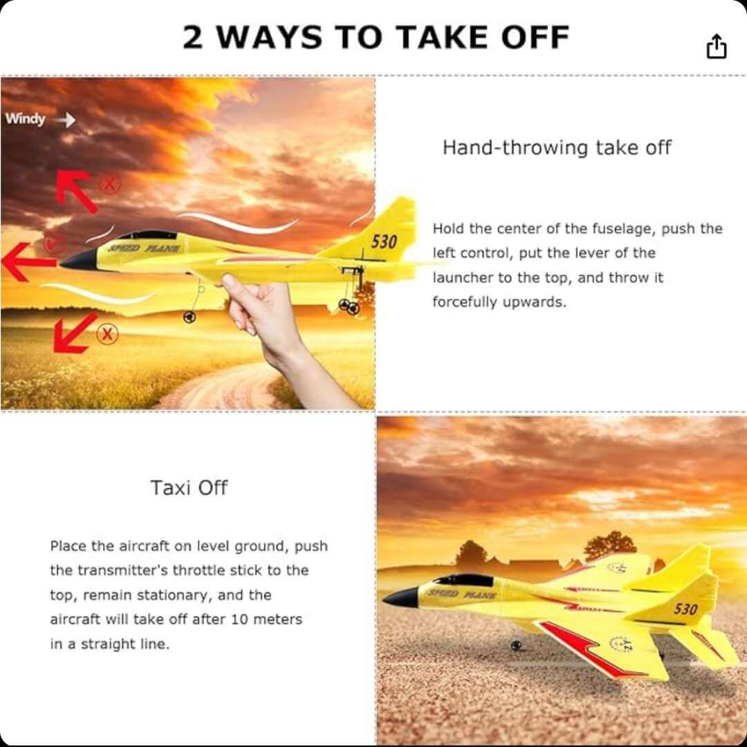 Avión RC Supremo™- Avión Indestructible