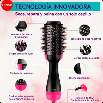 HairChic™ - Cepilla, Riza y Seca 3 en 1