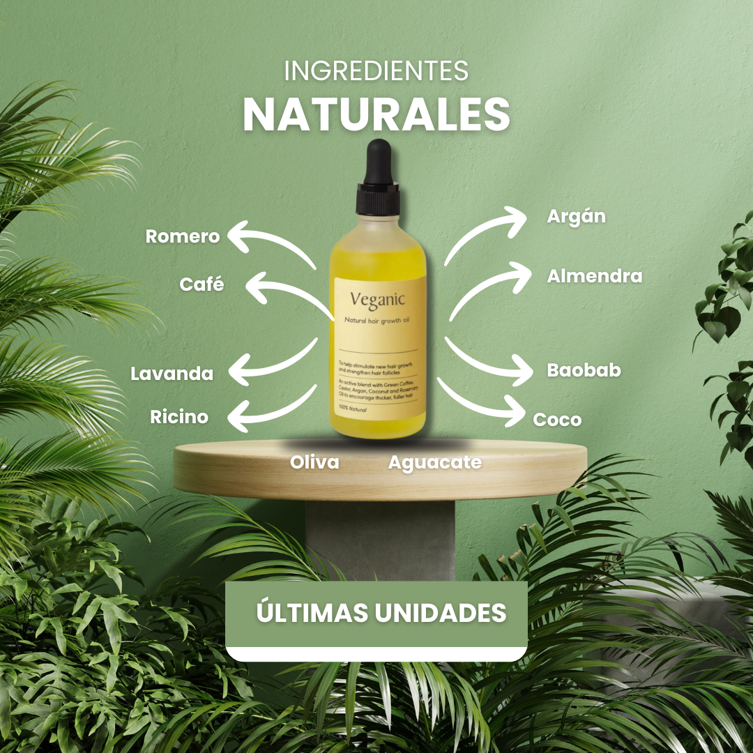 Aceite Natural Para El Crecimiento Del Cabello